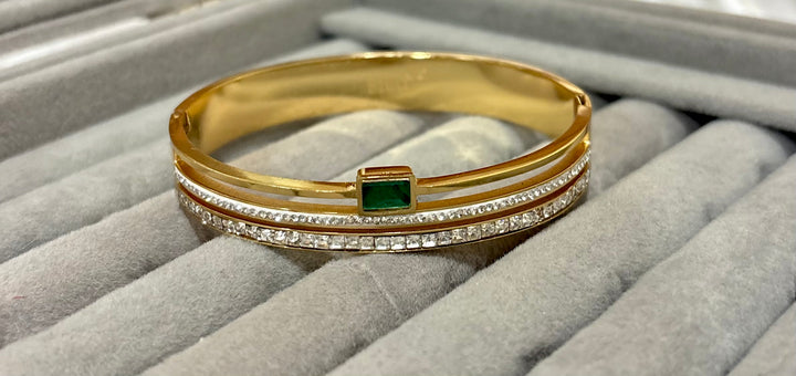 Emerald Stud Bracelet