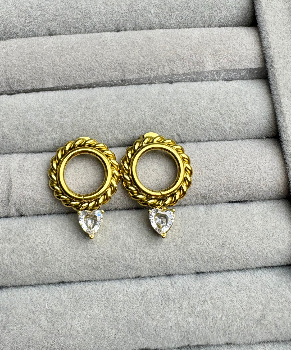 Heart Stone Stud