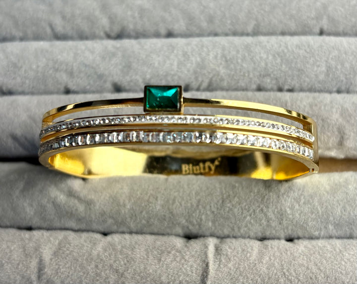 Emerald Stud Bracelet