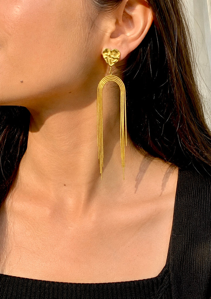 Heart Statement Earrings