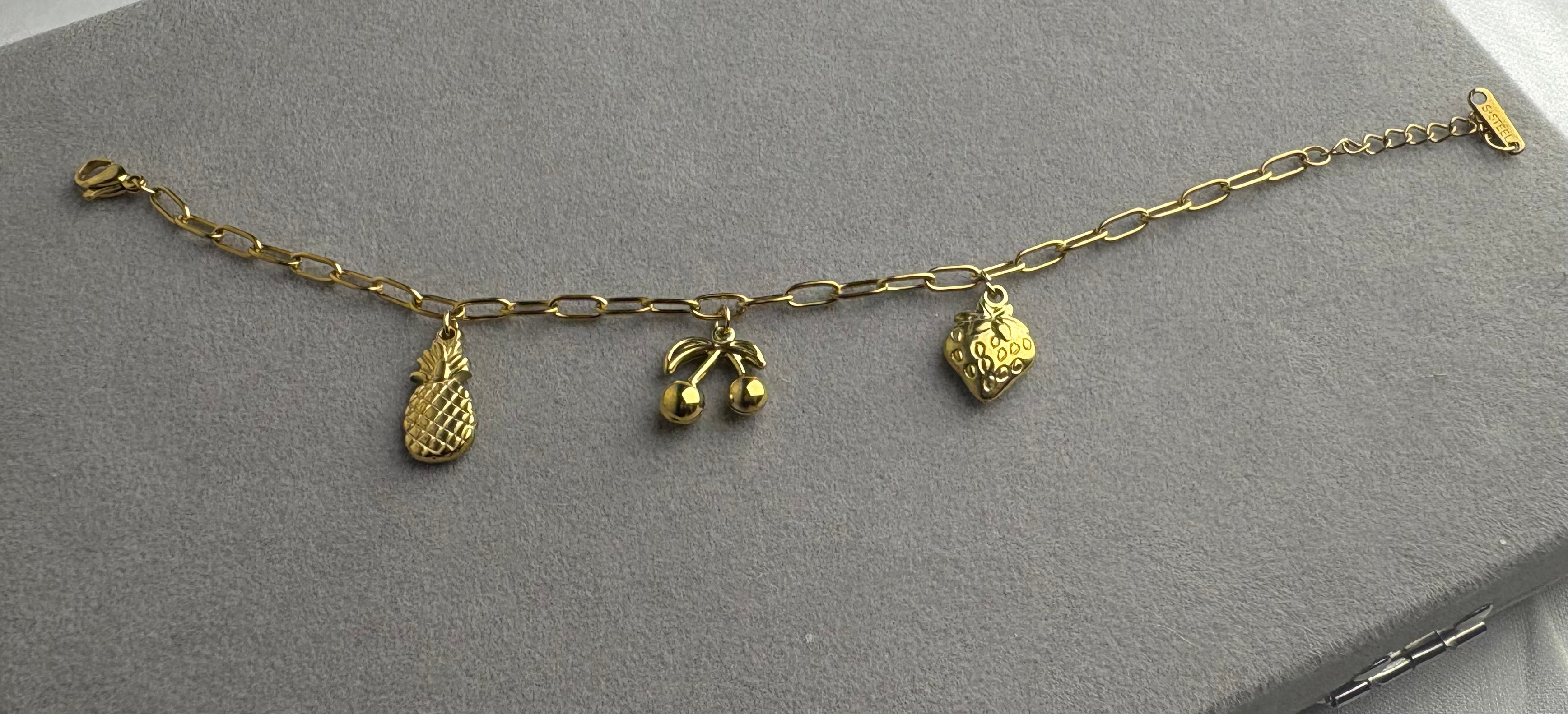 Berry Pine Charm Bracelet