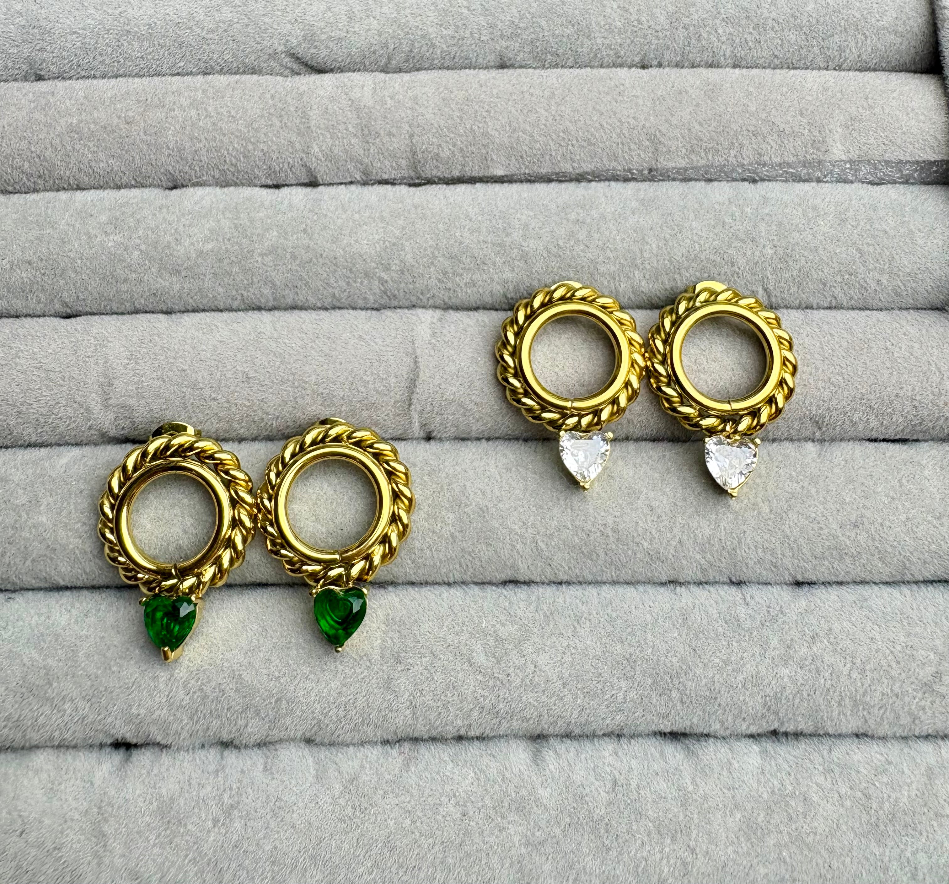 Heart Stone Stud