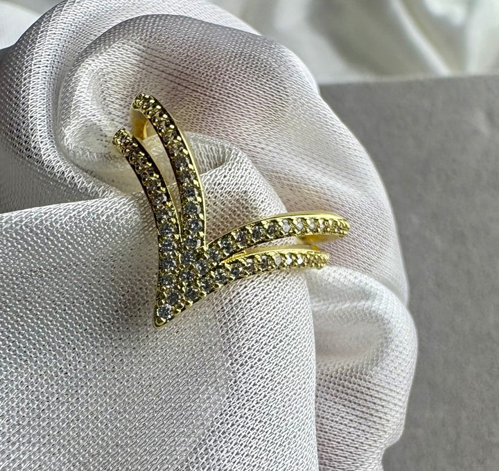 Ad Triangle Layered Ring