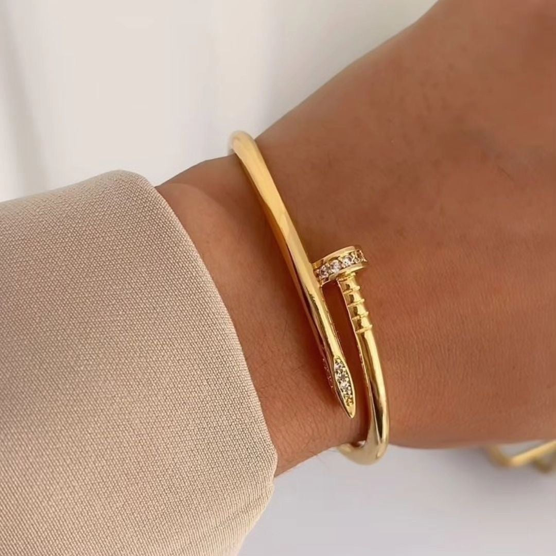 Stone and Nail cuff