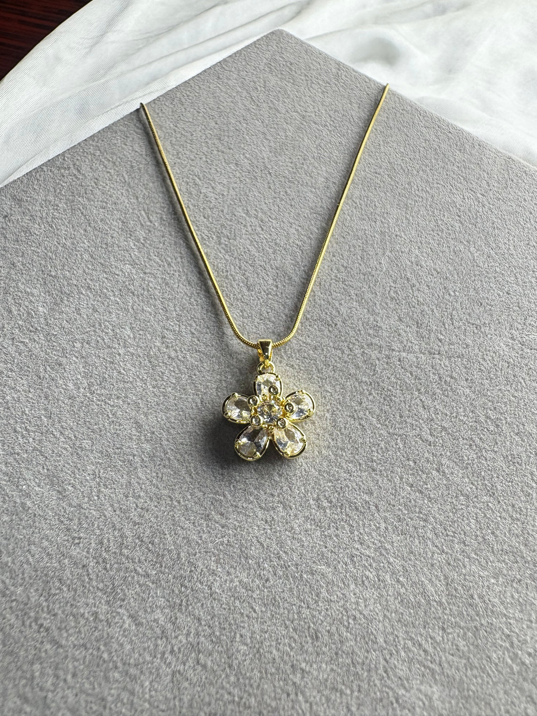 Crystal Flower Necklace