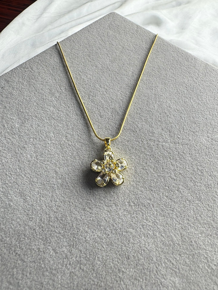 Crystal Flower Necklace