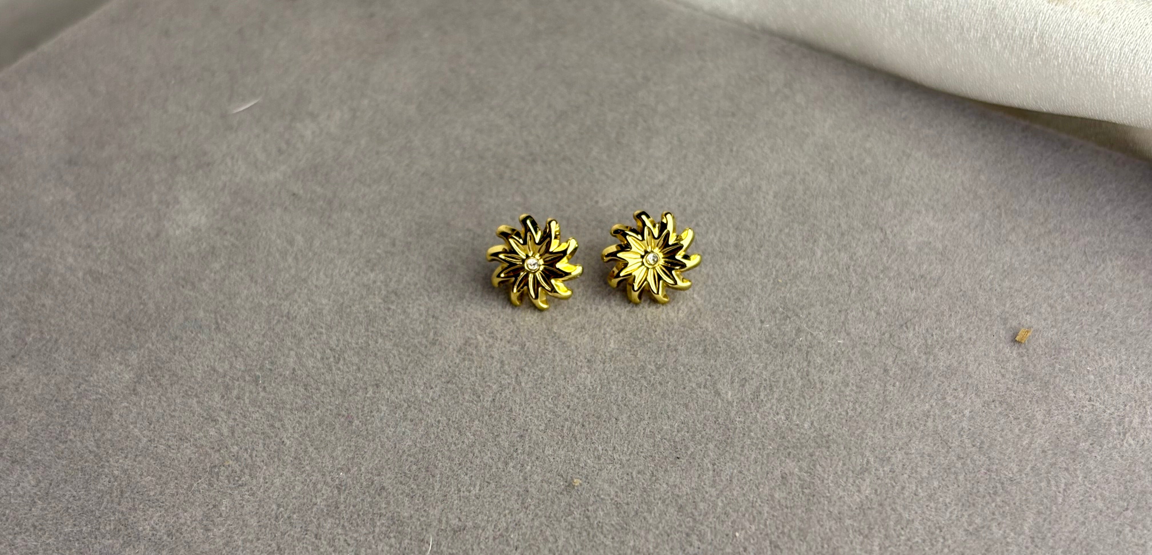 Radiant Sunflower Studs