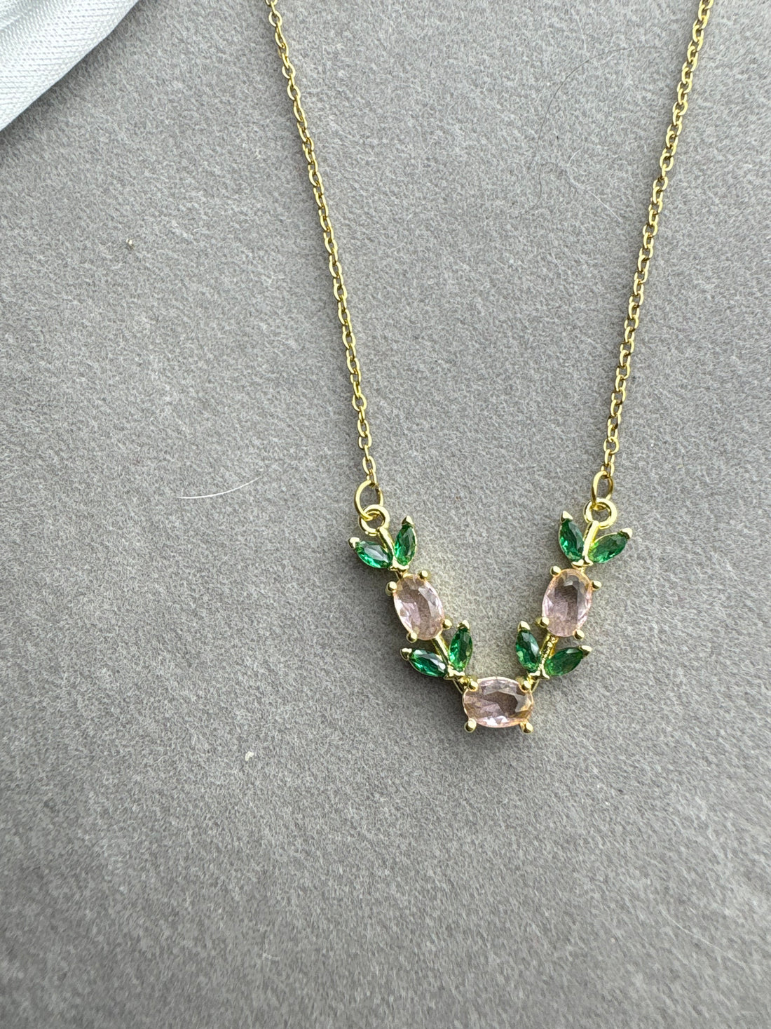Pink Tulip Necklace