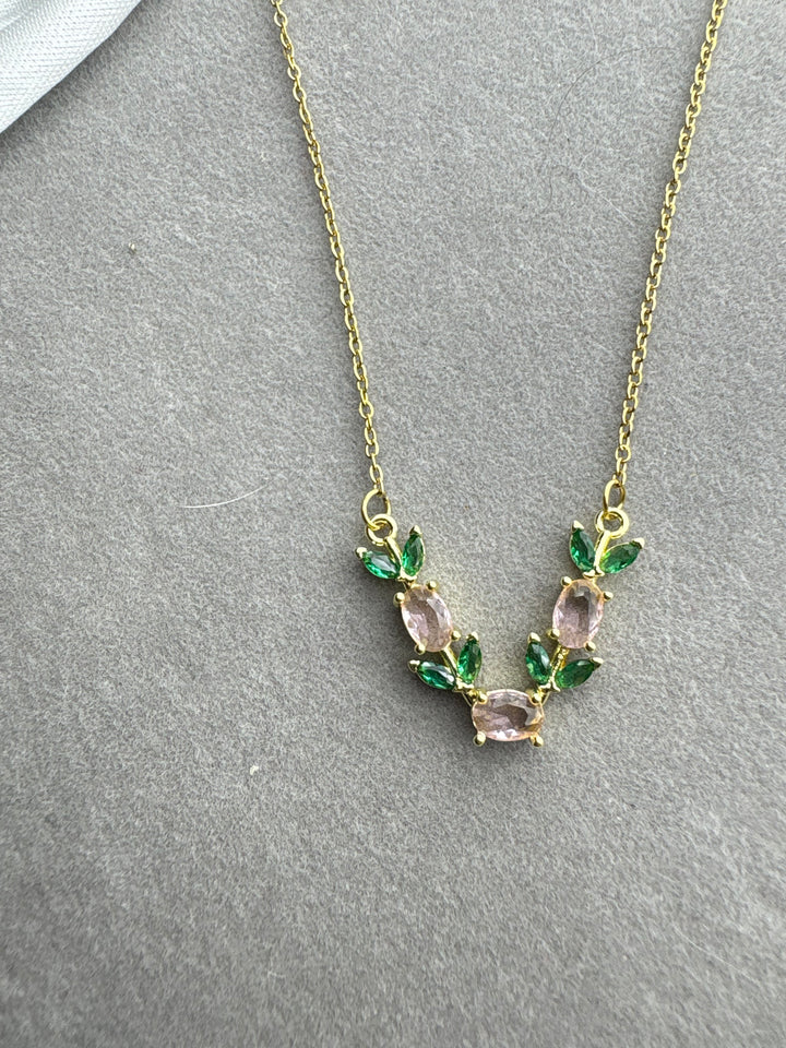 Pink Tulip Necklace