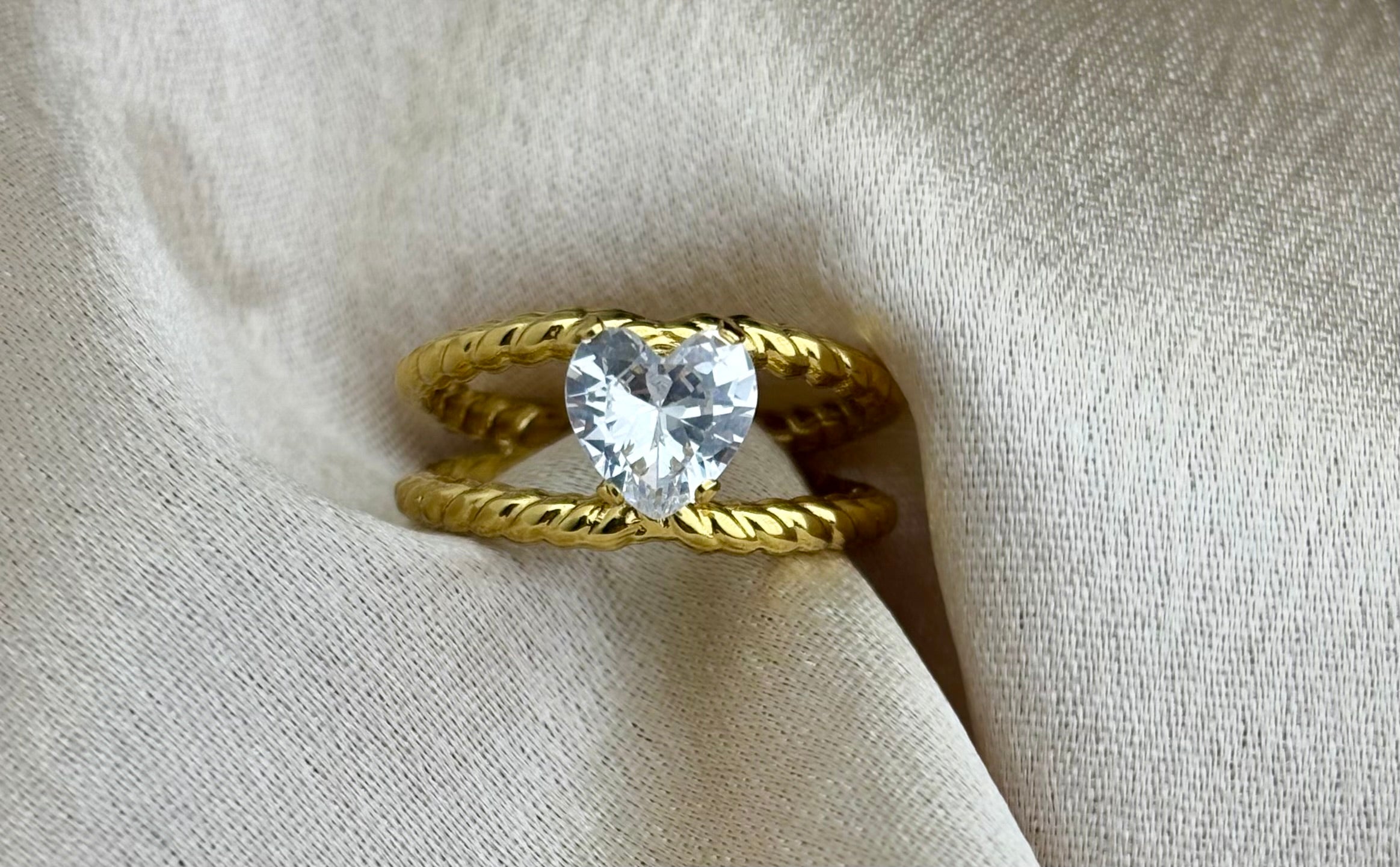 Heart Stone Ring