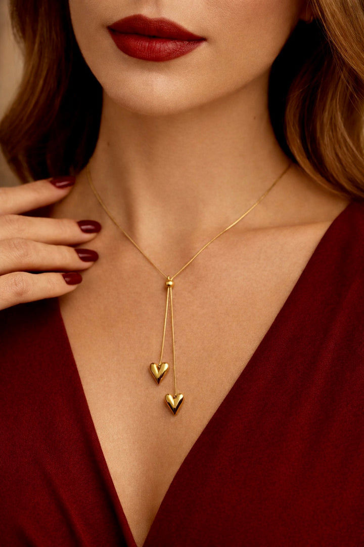 Twin Heart Necklace