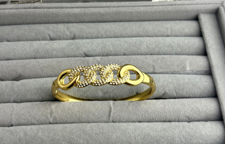 Opulent Stone Loop Bracelet