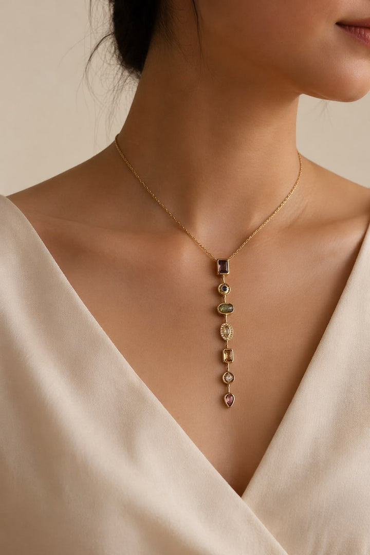 Multi Stone Necklace