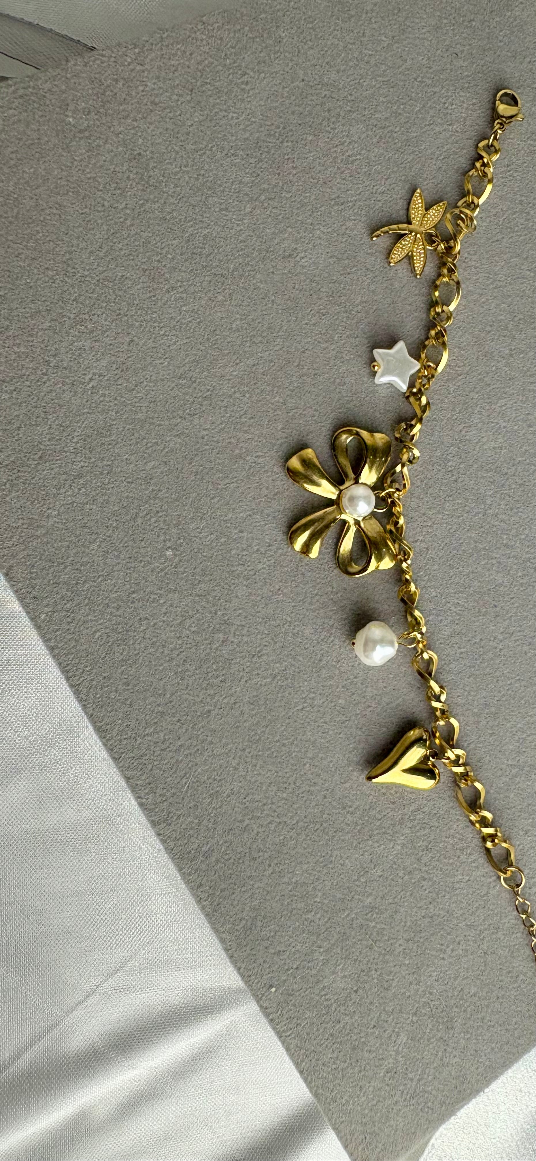 Whimsy Bow Charm Bracelet