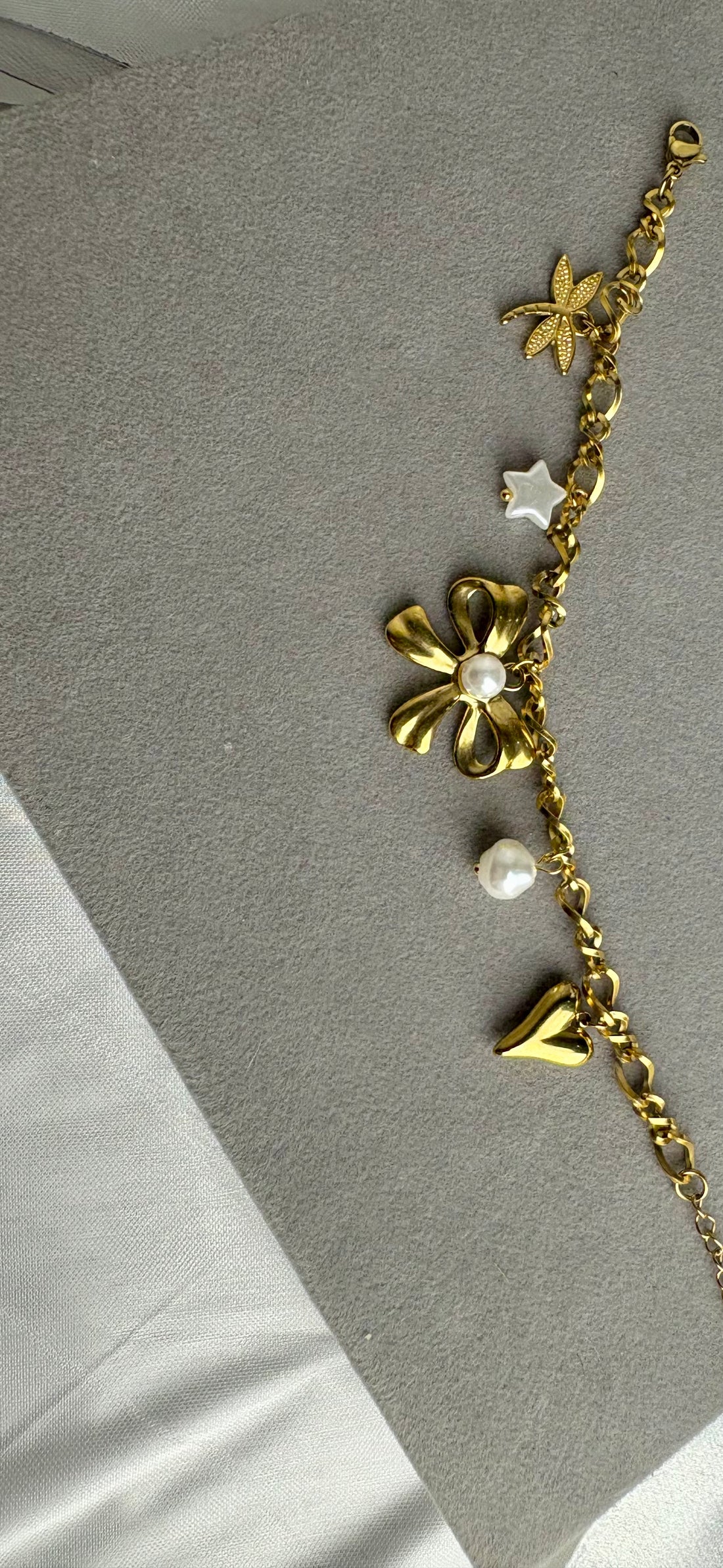 Whimsy Bow Charm Bracelet