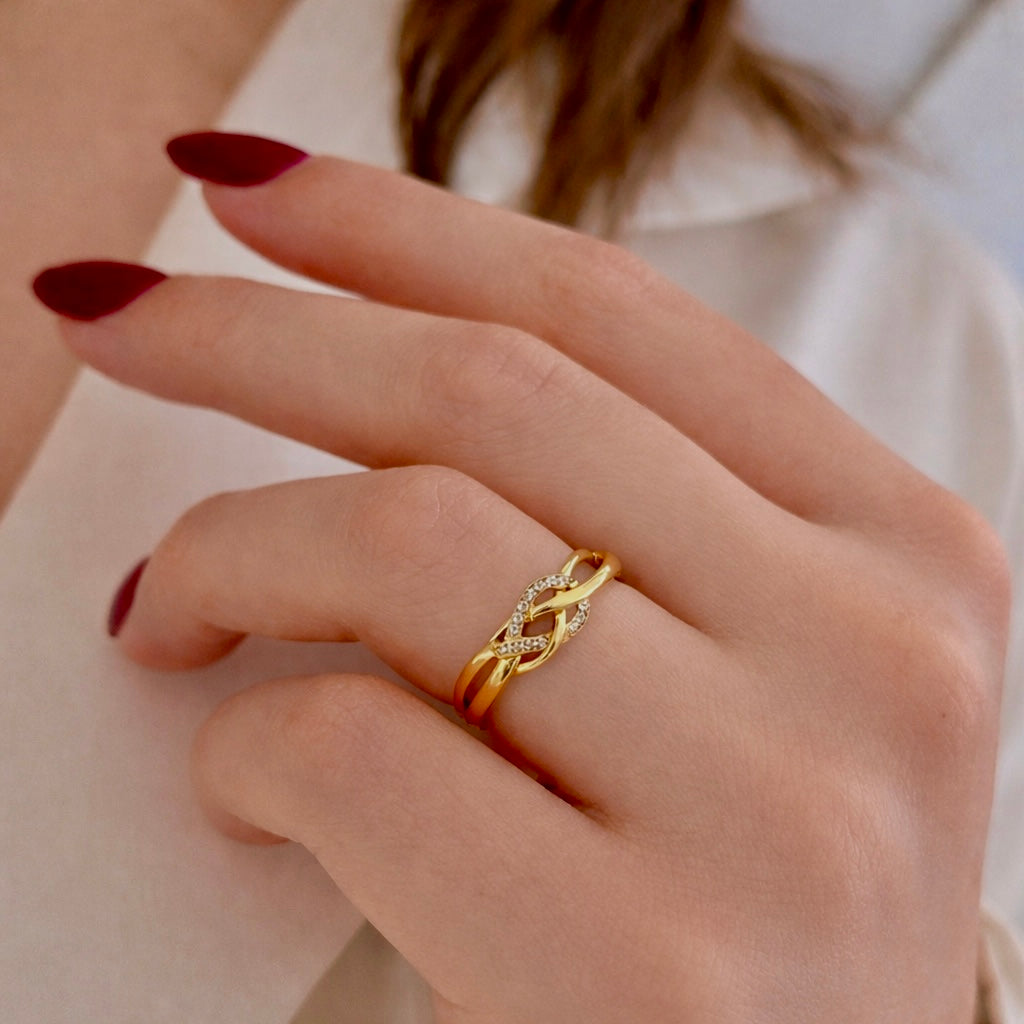 Radiant Knot Ring