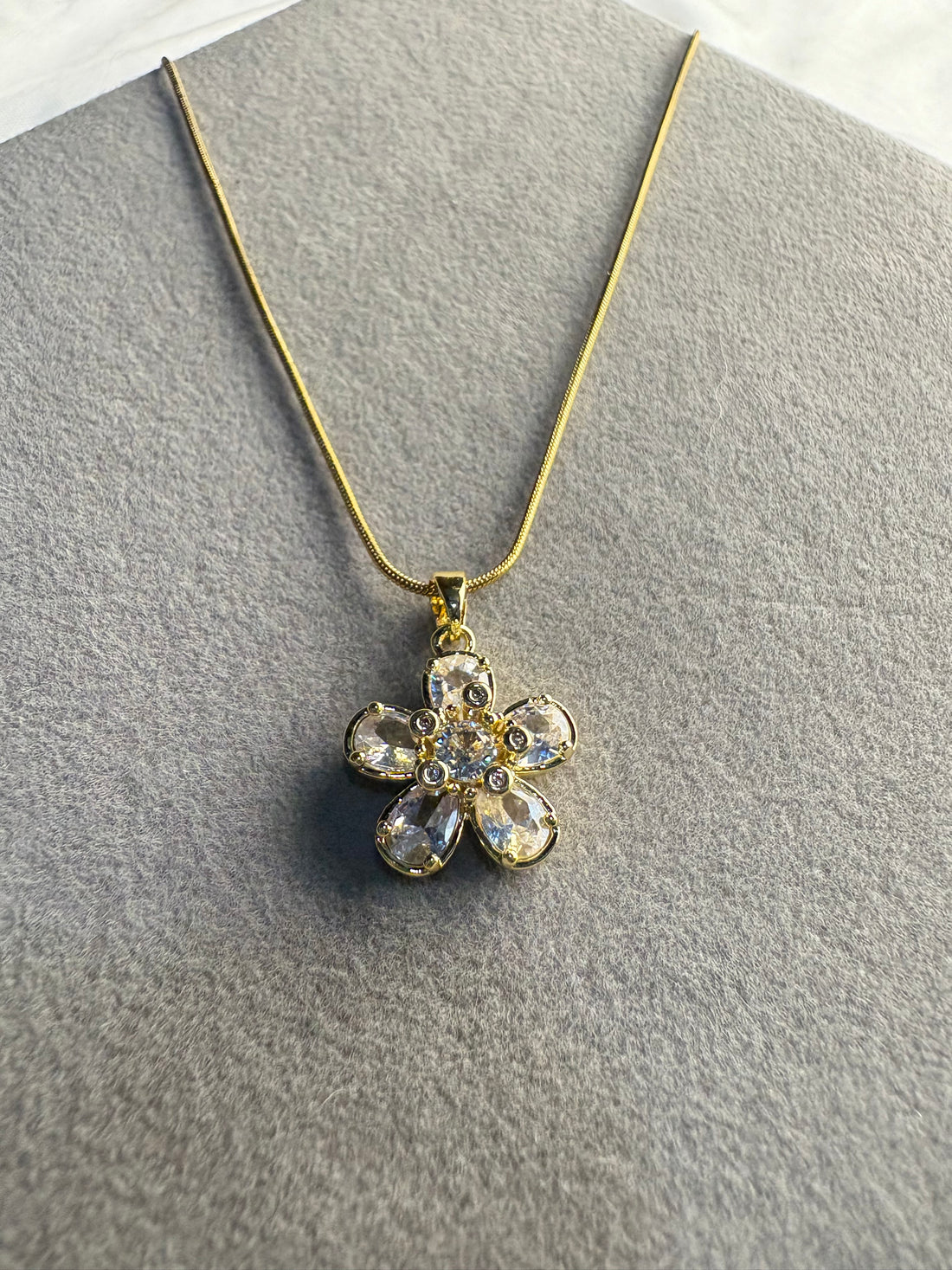 Crystal Flower Necklace
