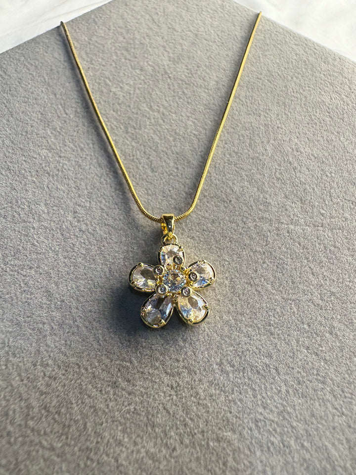 Crystal Flower Necklace