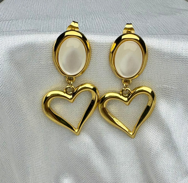 Amour Heart Studs