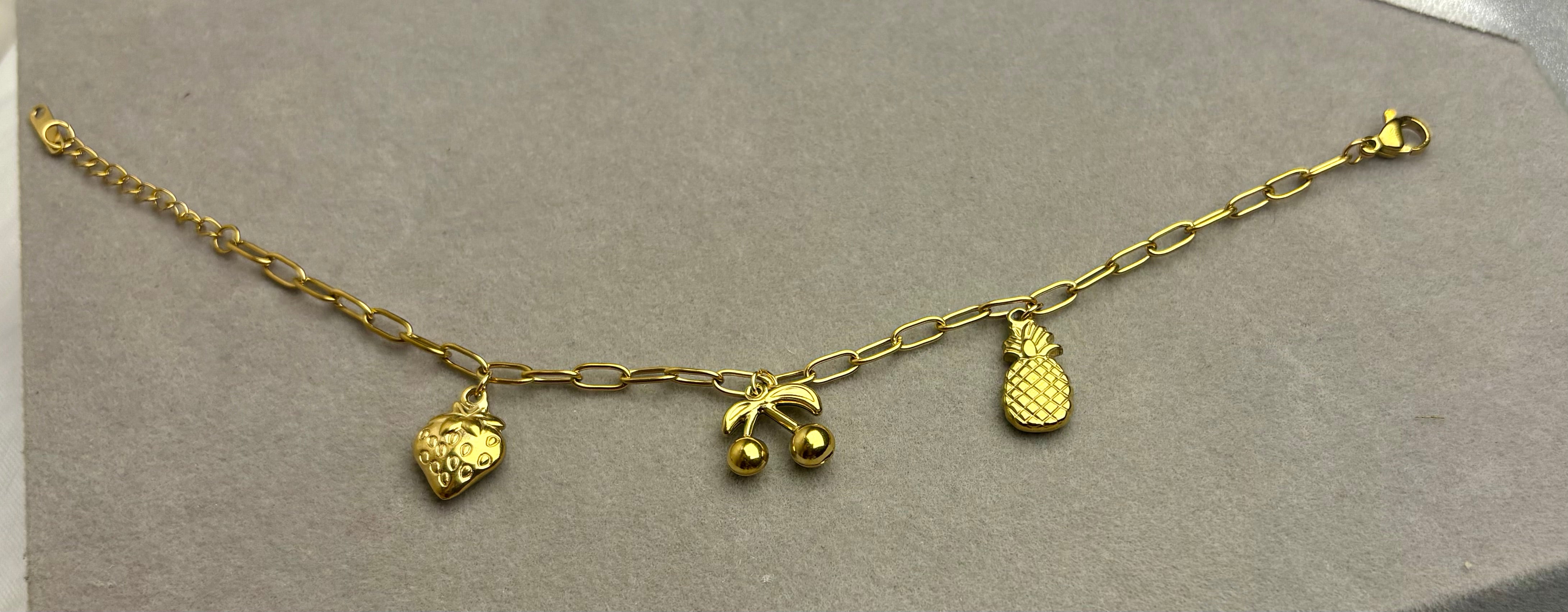 Berry Pine Charm Bracelet