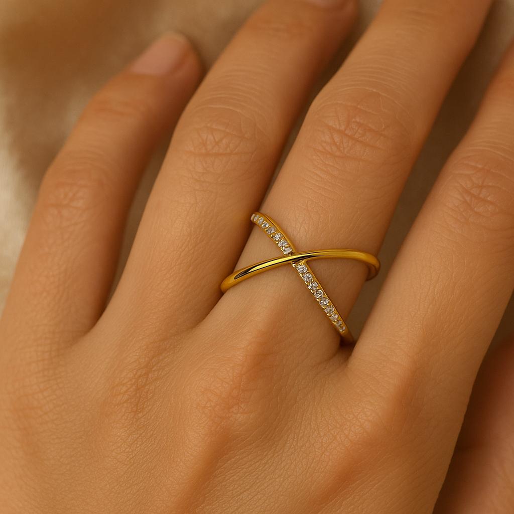 Twinkle Cross Ring